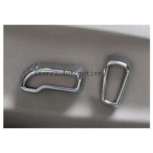 ABS / Power Seats Button Chair Adjustment Cover Interior Trim 2 pcs For Nissan Sylphy Pulsar B17 Sedan Sentra 2012 2013 2014