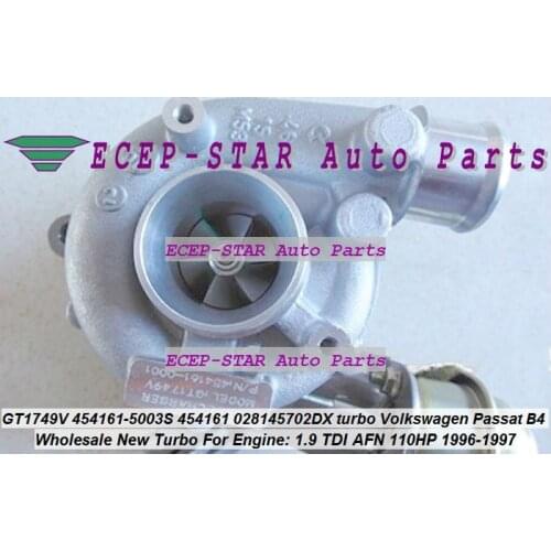 GT1749V 454161-5003S 454161-0001 454161 028145702DX 028145702DV Turbo For Volkswagen VW Passat B4 1.9 TDI AFN 1.9L 1996-97 110KW