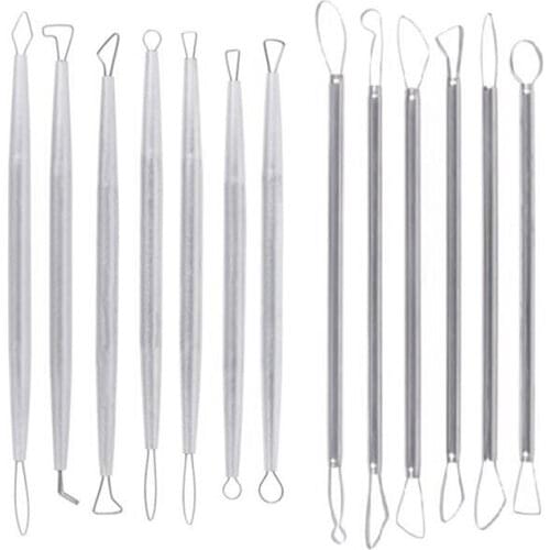 Polymer Clay Tools Pottery Ceramic Sculpting Tools Carving Ribbon Wire End Loop Clay Tools Set