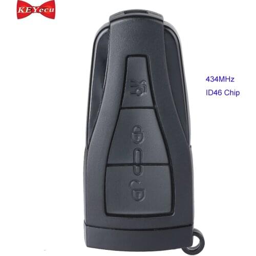 KEYECU for MG6 Replacement Smart Remote Key Fob 434MHz ID46 Chip 3 Button