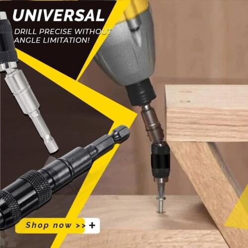 1/4" Magnetic Screw Drill Tip Drill Screw Tool Quick Change Locking Bit Holder Drive Guide Drill Bit Extensions Pivot Drill