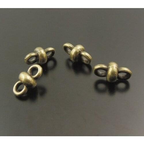 GraceAngie 120PCS Antiqued Style Bronze Tone Vintage Alloy Little Cute Bowknot Shape Connectors Handmade Fashion Jewelry38090