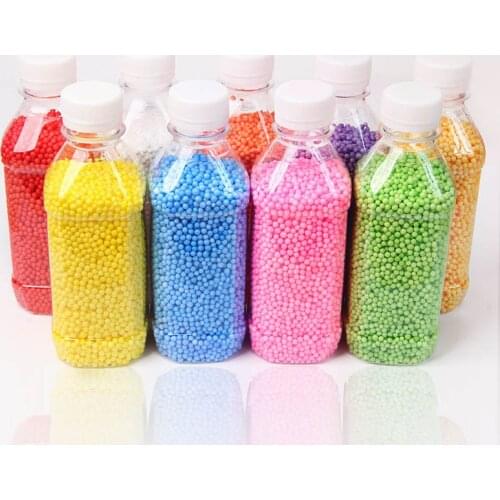 12colors 2.5-3.5mm Polystyrene Styrofoam Filler Balls DIY Snow Mud Particles Small Tiny Foam Beads Wishing Bottle Balloon Filler