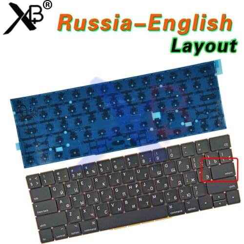 New A1707 Small Enter RS Russian keyboard for Macbook Pro Retina 15'' A1707 Small Enter RS Russian keyboard Backlight Backlit