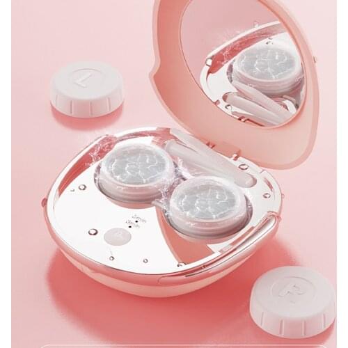 Contact Lens Cleaner Case Storage Box Contact Lens Case Travel Glasses Lenses Ultrasonic Cleaning Soaking Box Eyes Container
