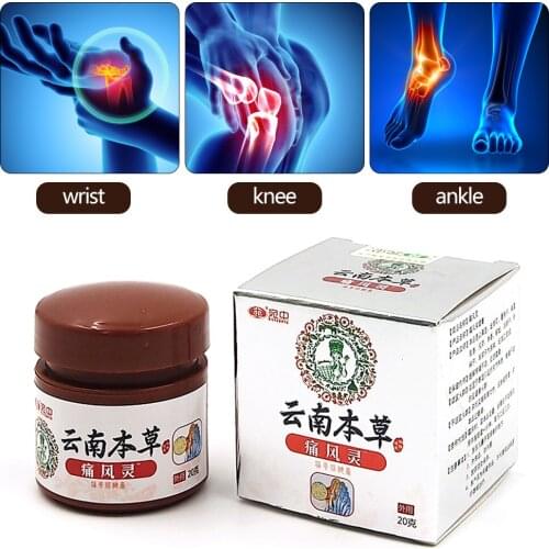 20g Chinese Herbal Medicine Gout Cream Treatment Gout Cause Joint Bone Pain Sore Relief Health Care Plasters