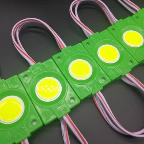12V COB LED Module Light Strip Lamp Tape 1.5W Injection Molding Circular IP65 Waterproof for sign White Warm Red Green Blue