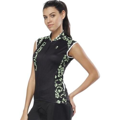 ILPALADINO Bike Jersey Women Sleeveless Cycling Jersey Breathable MTB Bicycle Jersey Quick Dry Bike Sportwear Shirts