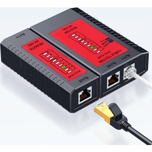 WZ-468L Network Telephone RJ11 RJ12 RJ45 LAN Cable Tester Supports Test UTP STP Grounding Cables Fast & Slow Scan Models