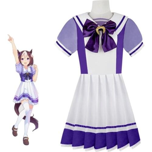 Anime Uma Musume Pretty Derby Cosplay Costume Uma Musume Tokai Teio Cosplay Costume Women Summer Uniform Party Dress