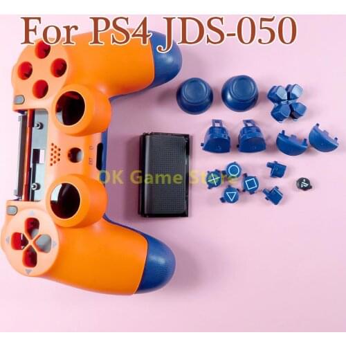 1set/lot Housing Shell Case Cover for PS4 JDS 055 Controller JDM-050 JDM-055 Gamepad Replacement Shell Buttons Kit Case