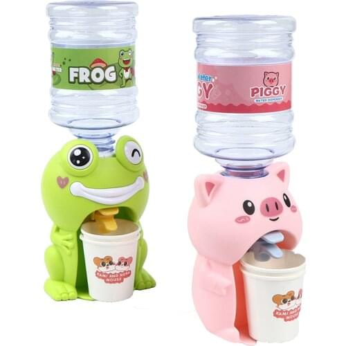 1Pc Kids 8*23cm Mini Cartoon Drink Water Dispenser Toy Kitchen Play House Toys for Children Game Toys
