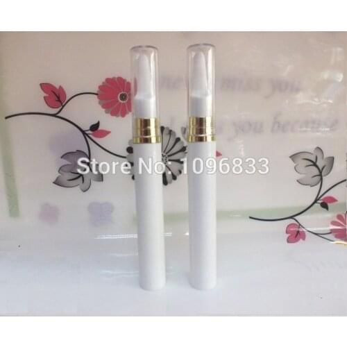 15ML 15G Airless Eye Serum Pen with Massage Head Cosmetics Serum Essence Lotion Packaging Bottles White Airless Bottle, 50pcs