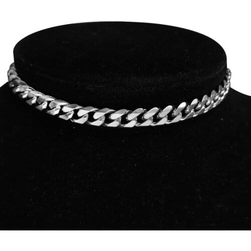 2020 Stainless Steel Choker Chain Necklace Punk Clavicle Short Neck Chain Pendant Necklace For Women Fashion Gothic Jewelry