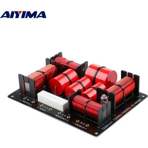 AIYIMA 400W 3 Way Speaker Crossover Treble+Midrange+Bass Independent Filter HIFI Prefessinal Frequency Divider for Speaker DIY