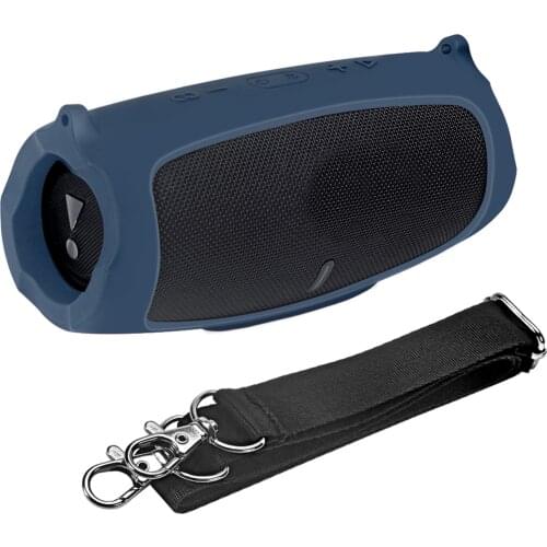 For JBL CHARGE 5 Silicone Portable Carrying Case Protective Skin Cover With Shoulder Strap For JBL CHARGE 5 Bluetooth Speaker
