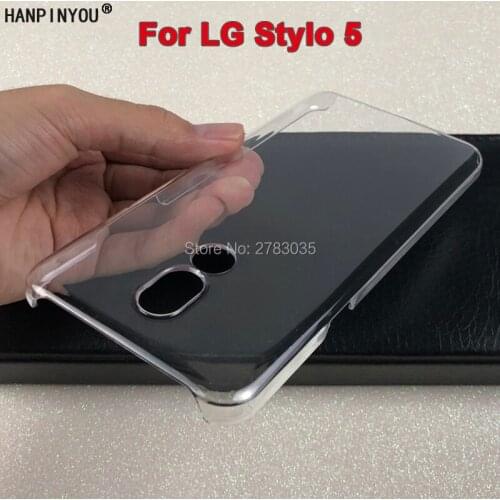 For LG Stylo 5 6.2" Glossy Snap Phone Case Crystal Invisible Hard PC Cover Clear Protect Back Shell