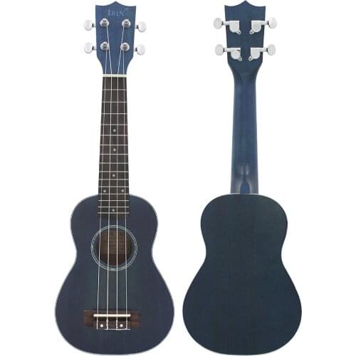 21 Inch Ukulele Soprano Ukulele Sapele Blue 4 Strings Hawaiian Guitar Beginner Kids Musical Instrument Gift Toys Mini Guitarra