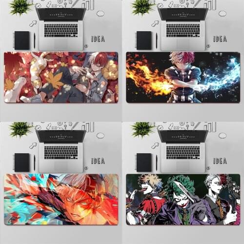 Gaming Mouse Pad Large Mouse Pad PC Gamer Computer Mouse Mat My Hero Academia Todoroki Shoto Big Mousepad XXL Keyboard Desk Mat