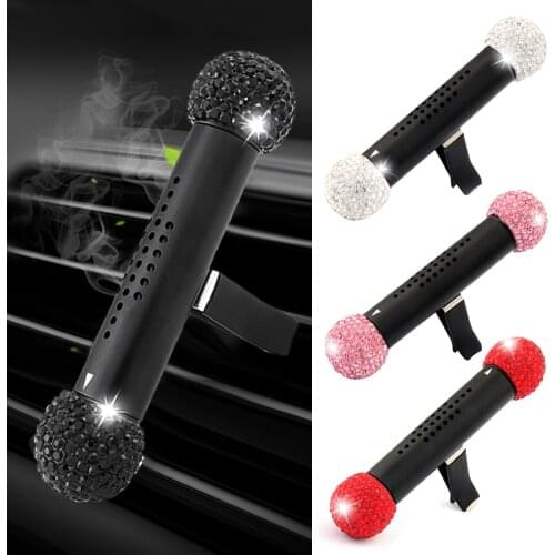 Innovative Metal-encrusted Car Air Outlet Aromatherapy Solid Essential Oil Diffuser Clip Car Interior Accessories