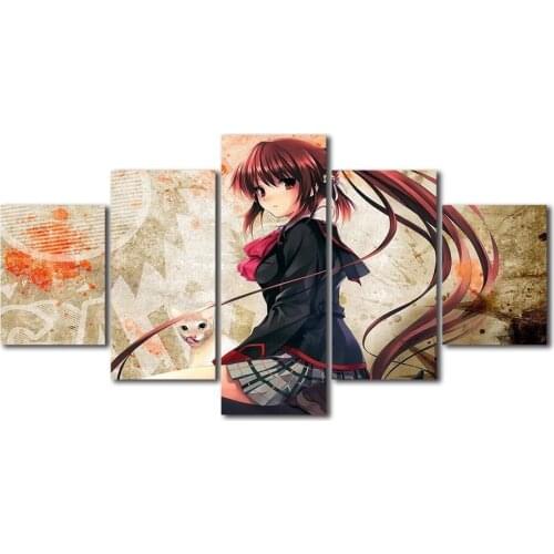 Canvas Print Anime Girl with Long Hair Poster Decorative Picture Modern Wall Art Paintings Home Decor No Frame Anime Fan Gift
