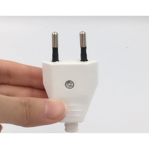 Wholesale 250v 2.5a euro power cable 2P polarity electrical connector EU wired Electrode plug