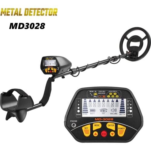 MD3028 Adjustable Metal Detector Underground Professional Gold Finder LCD Treasure Hunter Handheld Gold Digger Finder Sensitivit