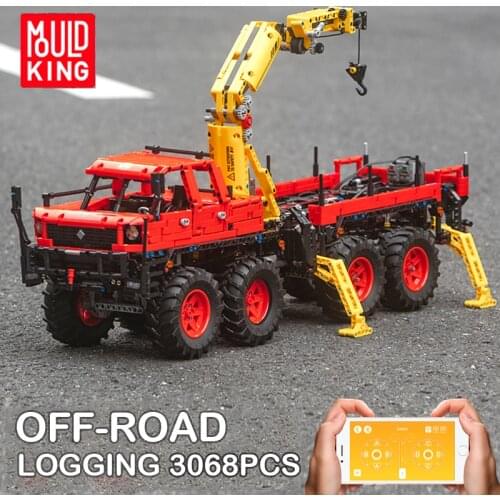 MOULD KING 13146 Technic Articulated 8×8 Off-road remote/APP control Truck model MOC-15805 Building Block Kids Toy Birthday Gift