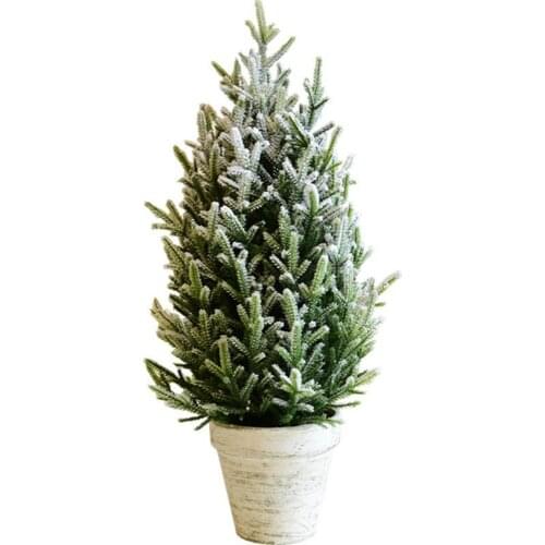 Christmas Tree DIY Decorations For Home Mall Hotel Artificial Snowflake Cedar Pine Cone Trees Party Wood Xmas Hanging Ornaments