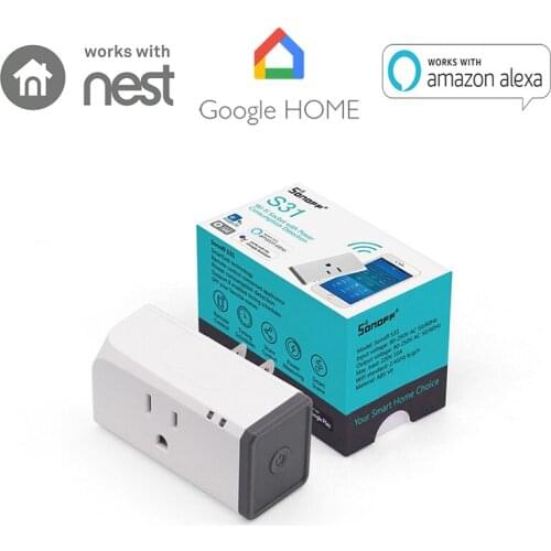 Sonoff S31 Smart Timing Power Plug With Energy Monitoring US Standard IOS Android Phone Remote Control Smart Home Compact Design