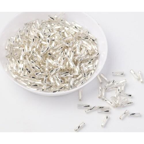 20g/Pack 2X6mm Tube bead Twist Bugles Glass Seed Beads Sewing Craft necklace Bracelet jewelry Making Garments Diy Accessories