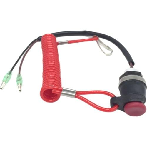 SAFETY TETHER LANYARD KILL STOP SWITCH, BOAT ENGINE SAFETY SWITCH LANYARD FOR YAMAHA OUTBOARD MOTORS