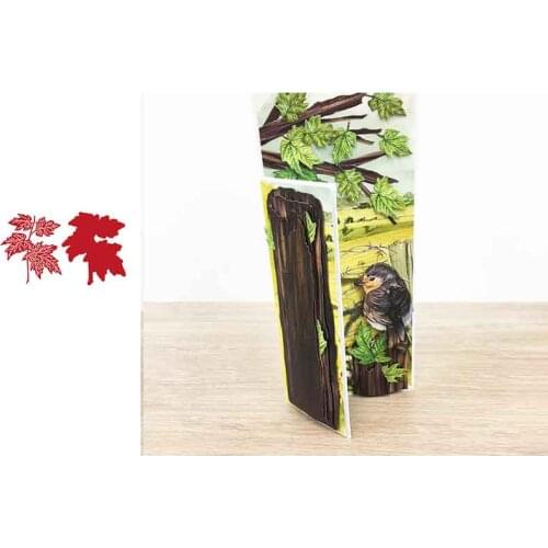 Sycamore Sprig Arrival Metal Cutting Dies Scrapbook Dariy Decoration Stencil Embossing Template DIY Greeting Card Handmade 2021