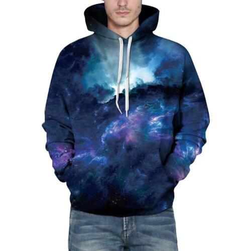 3d Sweatshirts Men/Women Hoodies With Hat Print Space Galaxy New Autumn Winter Loose Thin Hooded Hoody Tops Pullovers