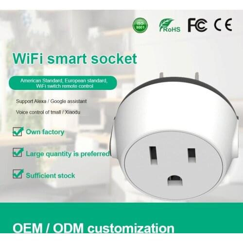 WiFi Smart Plug 10A US Socket For Google Home Compatible With Alexa Google Home Assistant Smart Home Mini Sockets