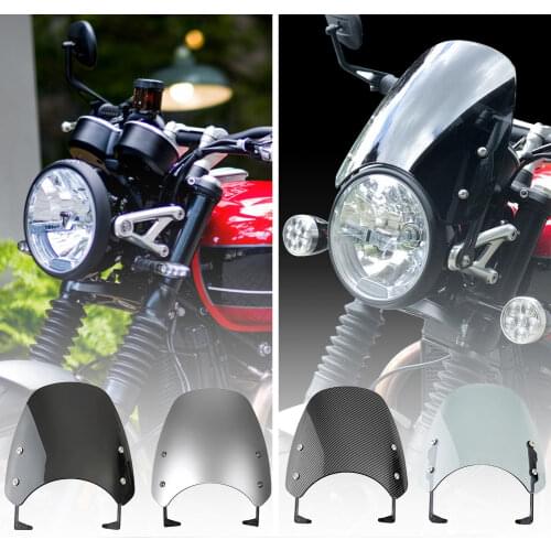 For Triumph Bonneville Scrambler 1200 XE XC BE 2019-2021 Windscreen Windshield Wind Deflector Flyscreen Parabrisas Motorcycle