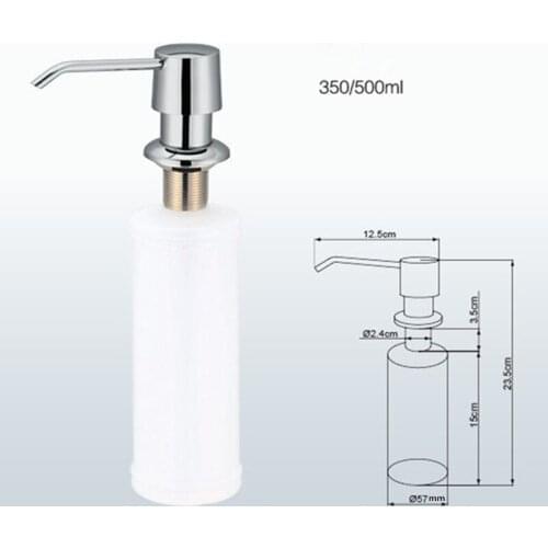 Vidric Wholesale Promotion High Quality Round Shape Chrome Solid Brass Kitchen Sink Soap Dispenser
