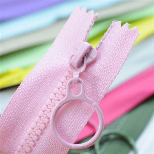Punk No. 3 resin zippers for sewing decorative childrens color zipper puller sleeping bag zipper for garment accessories IQ002