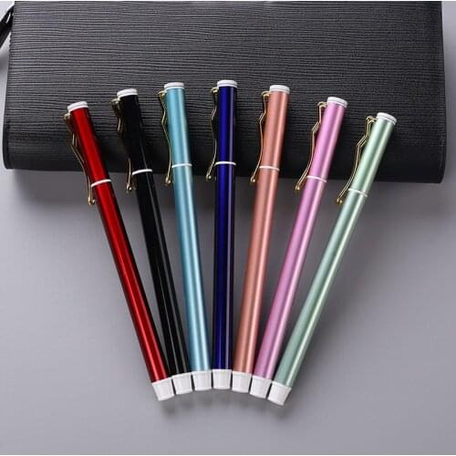 1pcs Metallic spray wavy gold-plated pen hanging 1123 student pen