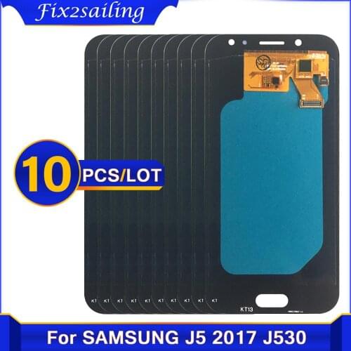 10PCS 100% ORIGINAL SUPER AMOLED 5.2'' Display Replacement for SAMSUNG Galaxy J5 2017 J530 J530F Touch Screen Digitizer Assembly