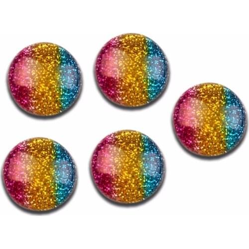 30Pcs Resin Bling Round 16mm Decoration Crafts Kawaii Cute Flatback Cabochon Embellishments For Scrapbooking DIY Accessories