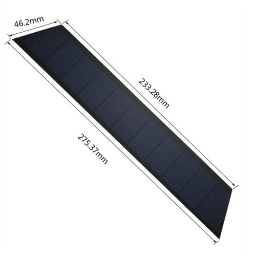 5Pcs 5.5V 280mA Trapizoid PET Laminated Polycrystalline Silicon Solar Cell, Solar Panel