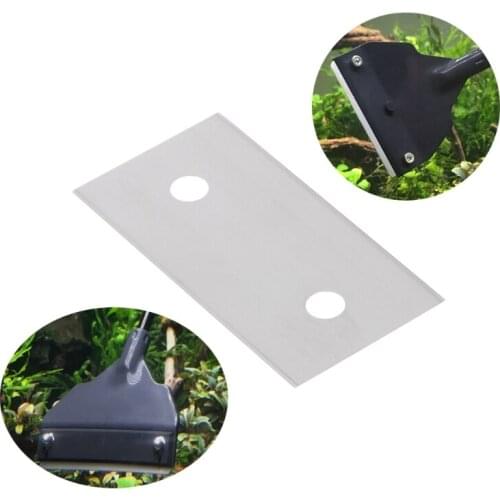 5 Pcs Aquarium Cleaner Blade Glass Fish Tank Stainless Steel Algae Scraper Blade Aquarium Accessories