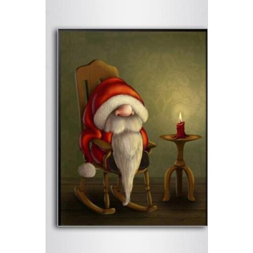 5D DIY Diamond Painting Kits Full Round Drill Diamond Embroidery Cross Stitch Christmas Doll Art Home Decoration Gift for Kids