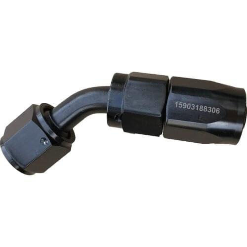 AN10 45Degree Swivel AN Fittings Adapters Oil Hose Ends Aluminium Reusable Fitting