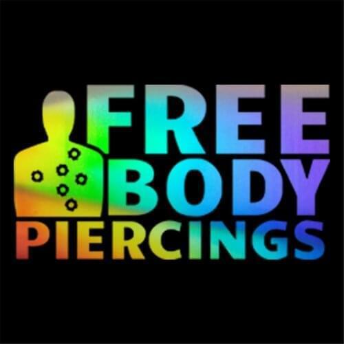 Free Body Piercings Nra Gun Ar15 Ak 9mm Pro Rights Car Stickers Wall Home Glass Window Door Vinyl Decals Black 17.9cmX10.1cm