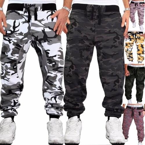 ZOGAA Brand Harem Pants Men Sweatpants Full Length Military Camo Pants Combat Army Trousers Male Casual Hip Hop Cargo Pants Men