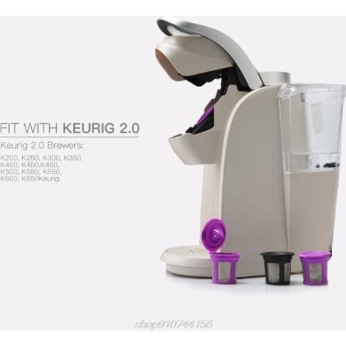 Refillable Coffee Filter Cup Reusable Coffee Pod Filled Capsule Compatible With Keurig 2.0 1.0 K Cup Makers J04 21 Dropship