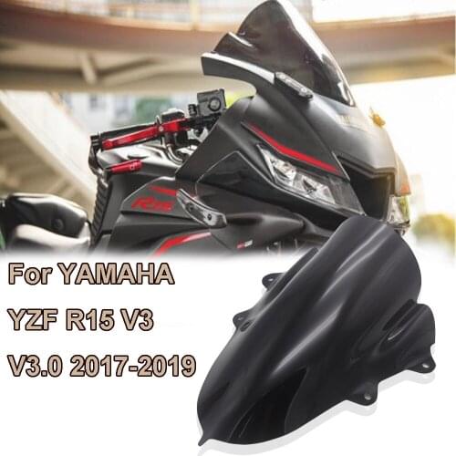 Motorcycle Front windshield goggles Sun visor windshield 17-19 For YAMAHA YZF-R15 V3 V3.0