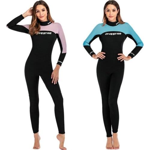 Man Woman 3mm Warm Protection Surfing Suit One Piece Full Body Back Zipper Smooth Neoprene Cuff Diving Wetsuit